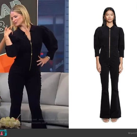 We Wore What 70’s Corduroy Retro Flare Jumpsuit - Picture 2 of 6